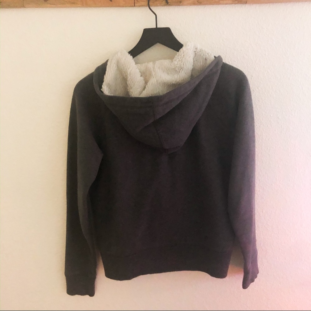 Gap Gray Toggle Button 3/4 Zipper Sweatshirt - image 3